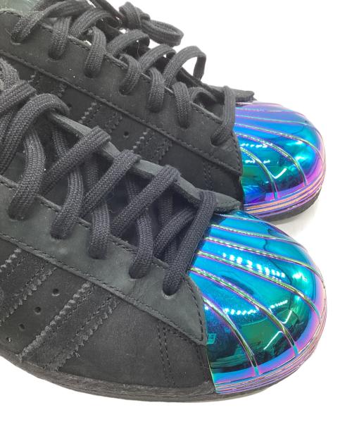 adidas Originals（アディダスオリジナル）adidas Originals (アディダスオリジナル) SUPERSTAR 80s METAL TOE（スーパースター 80s メタル トゥ） ブラック×ブルー サイズ:25㎝の古着・服飾アイテム