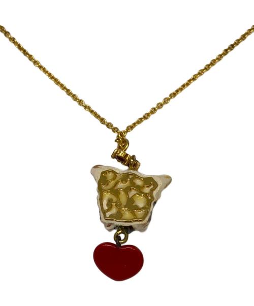 DOLCE & GABBANA（ドルチェ＆ガッバーナ）DOLCE & GABBANA (ドルチェ＆ガッバーナ) ドッグモチーフネックレス ゴールドの古着・服飾アイテム