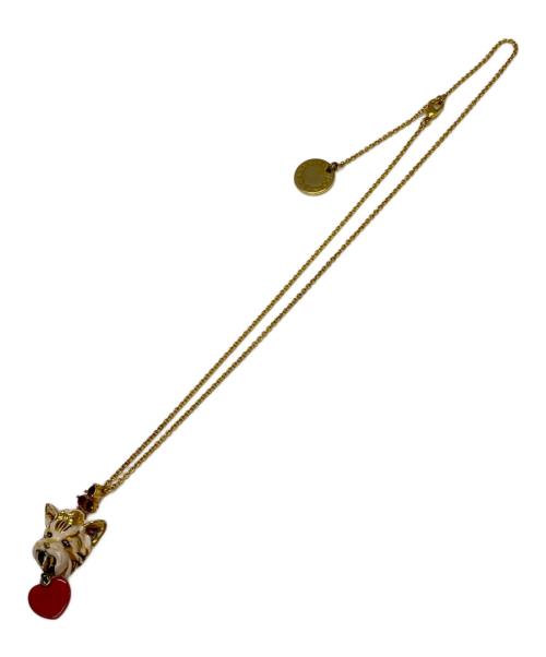 DOLCE & GABBANA（ドルチェ＆ガッバーナ）DOLCE & GABBANA (ドルチェ＆ガッバーナ) ドッグモチーフネックレス ゴールドの古着・服飾アイテム