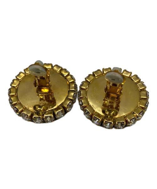 DOLCE & GABBANA（ドルチェ＆ガッバーナ）DOLCE & GABBANA (ドルチェ＆ガッバーナ) イカリ柄イヤリング ゴールド×ネイビーの古着・服飾アイテム