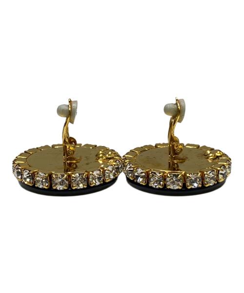 DOLCE & GABBANA（ドルチェ＆ガッバーナ）DOLCE & GABBANA (ドルチェ＆ガッバーナ) イカリ柄イヤリング ゴールド×ネイビーの古着・服飾アイテム