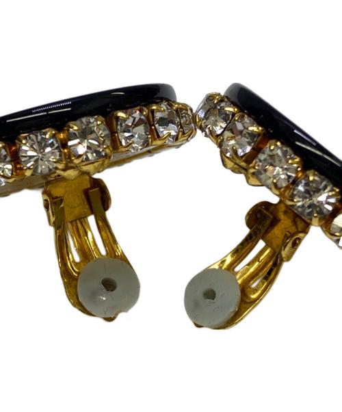 DOLCE & GABBANA（ドルチェ＆ガッバーナ）DOLCE & GABBANA (ドルチェ＆ガッバーナ) イカリ柄イヤリング ゴールド×ネイビーの古着・服飾アイテム