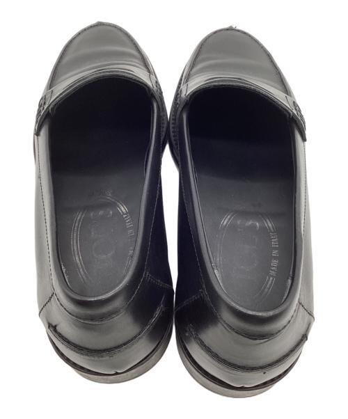 TOD'S（トッズ）TOD'S (トッズ) コインローファー ブラック サイズ:34.5の古着・服飾アイテム