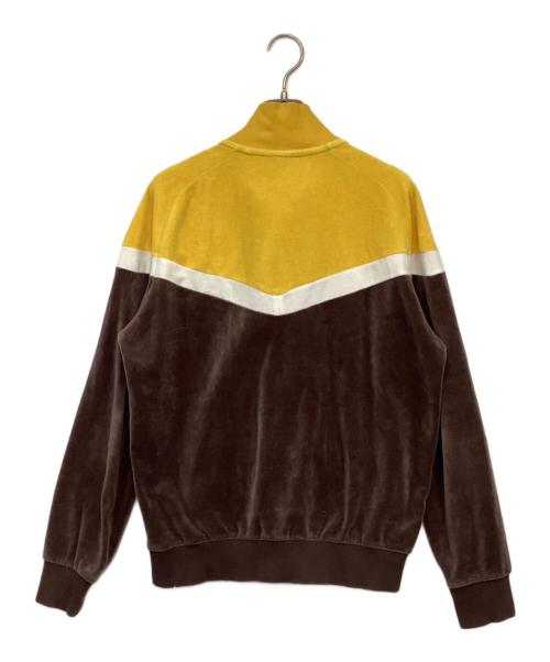NIKE（ナイキ）NIKE (ナイキ) ベロア トラックジャケット イエロー×ブラウン サイズ:Mの古着・服飾アイテム
