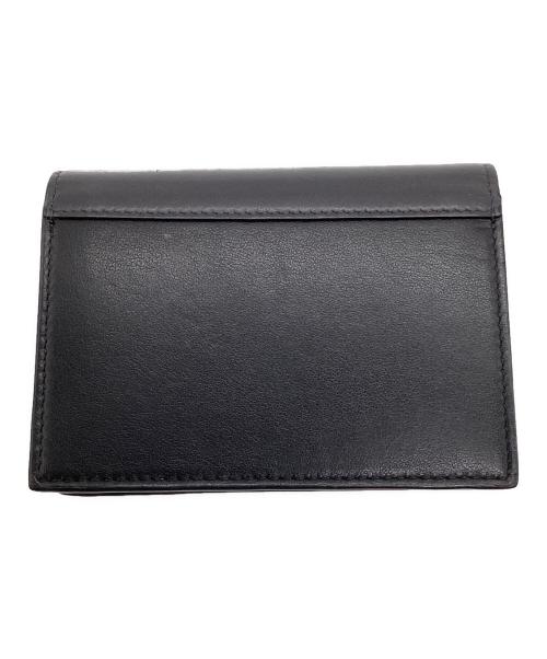 CELINE（セリーヌ）CELINE (セリーヌ) Pocket Trifolded（ポケット トライフォールデッド）カードホルダー ブラック×ピンクの古着・服飾アイテム