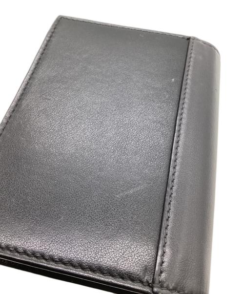 CELINE（セリーヌ）CELINE (セリーヌ) Pocket Trifolded（ポケット トライフォールデッド）カードホルダー ブラック×ピンクの古着・服飾アイテム