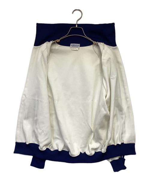 adidas（アディダス）adidas (アディダス) トラックジャケット ホワイト×ネイビー サイズ:6号の古着・服飾アイテム