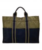HERMESエルメス）の古着「フールトゥMM トートバッグ」｜オリーブ