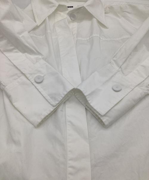 JIL SANDER（ジルサンダー）JIL SANDER (ジルサンダー) シャツ ドレス ホワイト サイズ:34の古着・服飾アイテム