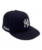 MoMA×New Era×GENUINE MERCHANDISEモマ×ニューエラ×ジェニュイン マーチャンダイズ）の古着「59FIFTY（フィフティーナインフィフティー）キャップ」｜ブラック