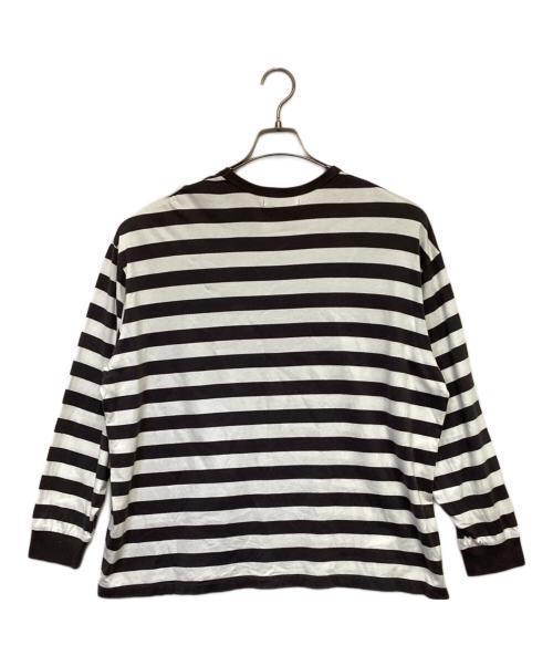 Graphpaper（グラフペーパー）Graphpaper (グラフペーパー) ボーダー 長袖カットソー ホワイト×グレー サイズ:1の古着・服飾アイテム