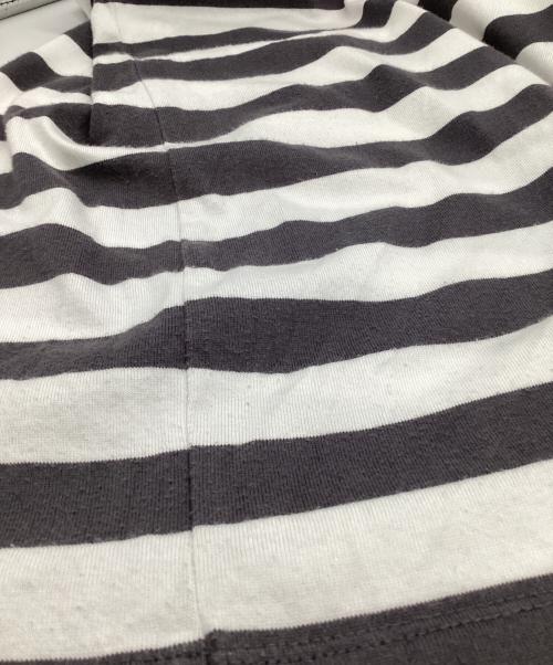 Graphpaper（グラフペーパー）Graphpaper (グラフペーパー) ボーダー 長袖カットソー ホワイト×グレー サイズ:1の古着・服飾アイテム