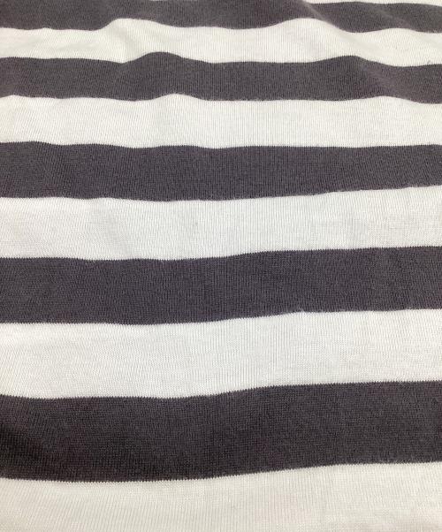 Graphpaper（グラフペーパー）Graphpaper (グラフペーパー) ボーダー 長袖カットソー ホワイト×グレー サイズ:1の古着・服飾アイテム
