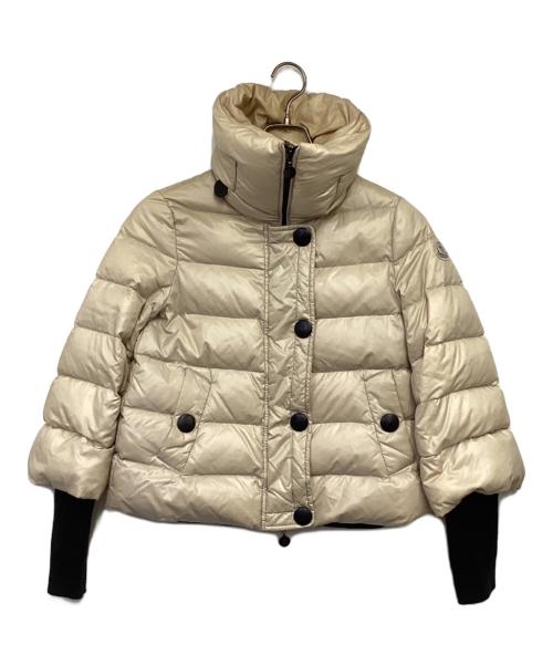 MONCLER（モンクレール）MONCLER (モンクレール) TULSA（テュルサ）ダウンジャケット ベージュ×ブラック サイズ:00の古着・服飾アイテム