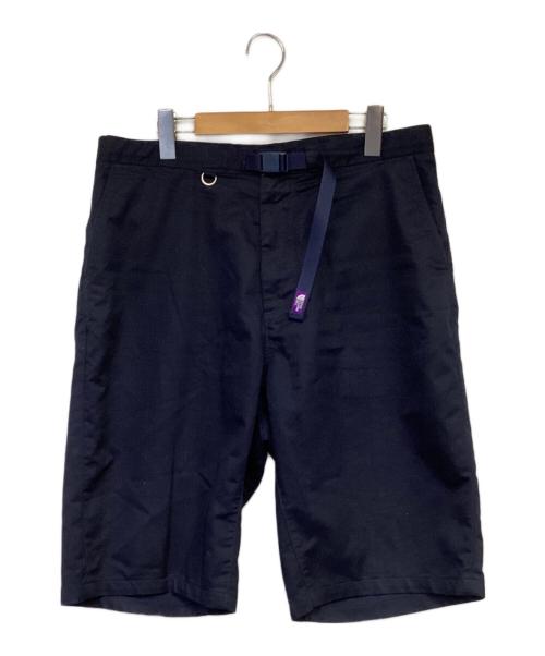 THE NORTHFACE PURPLELABEL（ザ・ノースフェイス パープルレーベル）THE NORTHFACE PURPLELABEL (ザ・ノースフェイス パープルレーベル) Stretch Twill Shorts（ストレッチ ツイル ショートパンツ） ネイビー サイズ:34の古着・服飾アイテム
