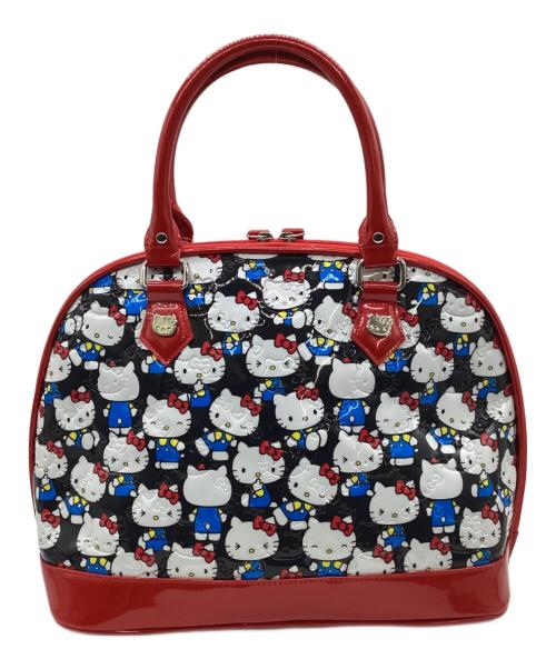 Lounge Fly（ラウンジフライ）Lounge Fly (ラウンジフライ) HELLO KITTY (ハローキティ) エナメルハンドバッグ レッド×ホワイトの古着・服飾アイテム
