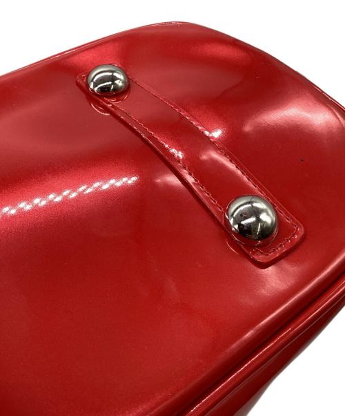 Lounge Fly（ラウンジフライ）Lounge Fly (ラウンジフライ) HELLO KITTY (ハローキティ) エナメルハンドバッグ レッド×ホワイトの古着・服飾アイテム