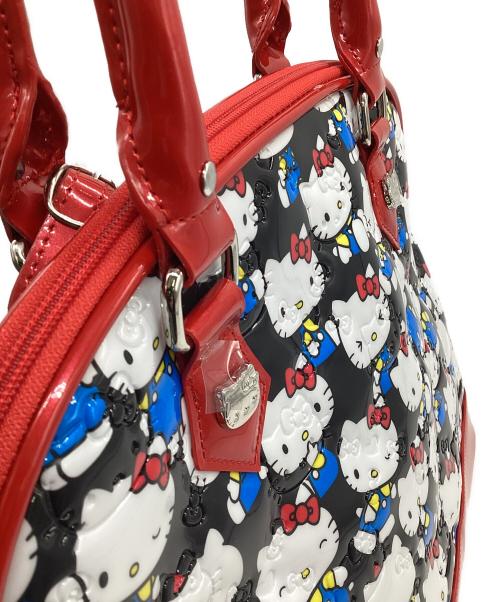 Lounge Fly（ラウンジフライ）Lounge Fly (ラウンジフライ) HELLO KITTY (ハローキティ) エナメルハンドバッグ レッド×ホワイトの古着・服飾アイテム