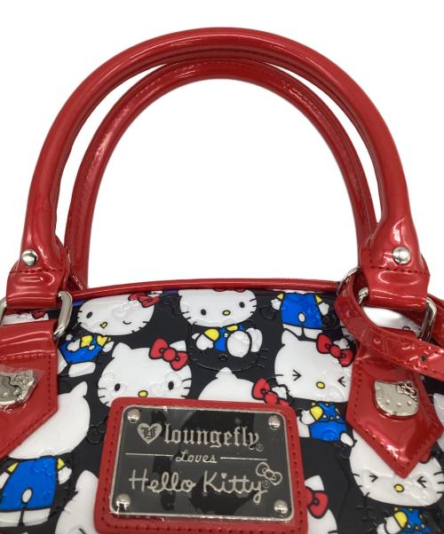 Lounge Fly（ラウンジフライ）Lounge Fly (ラウンジフライ) HELLO KITTY (ハローキティ) エナメルハンドバッグ レッド×ホワイトの古着・服飾アイテム