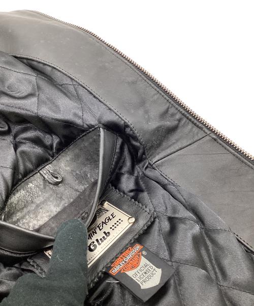 HARLEY-DAVIDSON（ハーレーダビッドソン）HARLEY-DAVIDSON (ハーレーダビッドソン) レザージャケット ブラック サイズ:50の古着・服飾アイテム