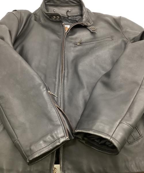 HARLEY-DAVIDSON（ハーレーダビッドソン）HARLEY-DAVIDSON (ハーレーダビッドソン) レザージャケット ブラック サイズ:50の古着・服飾アイテム