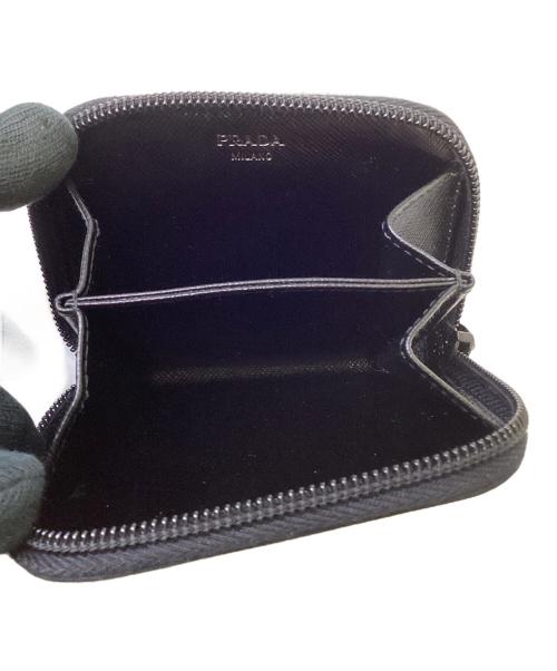 PRADA（プラダ）PRADA (プラダ) トライアングルロゴ コインケース ブラックの古着・服飾アイテム