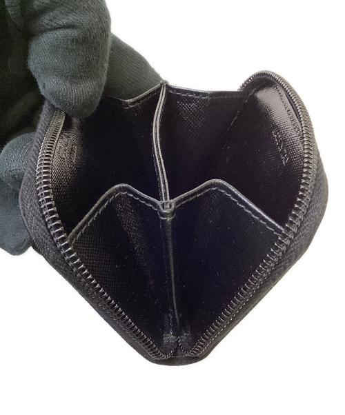 PRADA（プラダ）PRADA (プラダ) トライアングルロゴ コインケース ブラックの古着・服飾アイテム