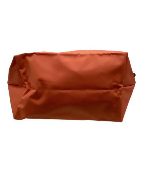LONGCHAMP（ロンシャン）LONGCHAMP (ロンシャン) ルプリアージュ ナイロントートバッグ オレンジ×ブラウンの古着・服飾アイテム