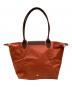 LONGCHAMP (ロンシャン) ルプリアージュ ナイロントートバッグ オレンジ×ブラウン：10000円