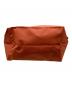 中古・古着 LONGCHAMP (ロンシャン) ルプリアージュ ナイロントートバッグ オレンジ×ブラウン：10000円