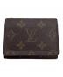 LOUIS VUITTON（ルイ ヴィトン）の古着「モノグラム アンヴェロップ・カルト・ドゥ・ヴィジット」｜ブラウン