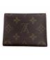 LOUIS VUITTON (ルイ ヴィトン) モノグラム アンヴェロップ・カルト・ドゥ・ヴィジット ブラウン：10000円