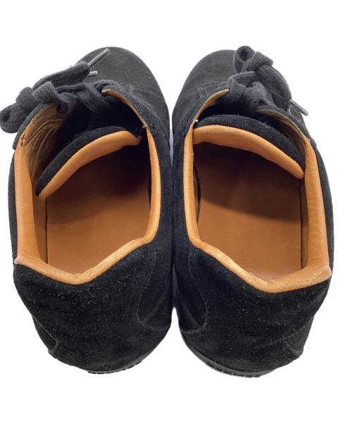 HERMES（エルメス）HERMES (エルメス) レザースニーカー ブラック×オレンジ サイズ:36の古着・服飾アイテム