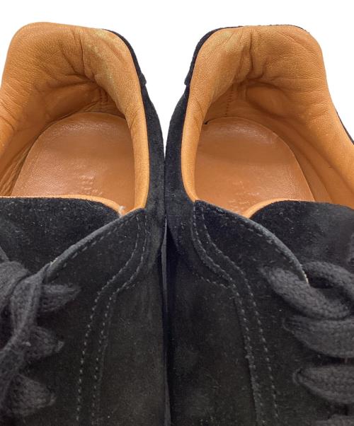 HERMES（エルメス）HERMES (エルメス) レザースニーカー ブラック×オレンジ サイズ:36の古着・服飾アイテム