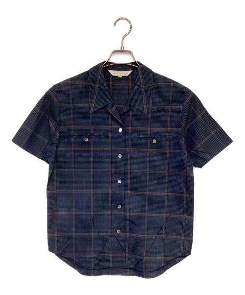 Burberry's（バーバリーズ）Burberry's (バーバリーズ) 半袖シャツ ネイビー サイズ:7Pの古着・服飾アイテム
