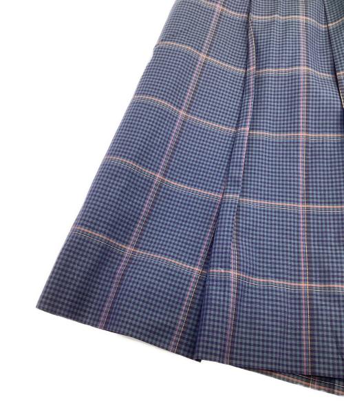 Burberry's（バーバリーズ）Burberry's (バーバリーズ) プリーツスカート ネイビー サイズ:7APの古着・服飾アイテム