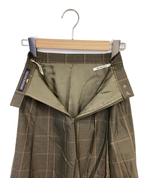 Burberry's（バーバリー）Burberry's (バーバリー) スカート カーキ サイズ:7APの古着・服飾アイテム