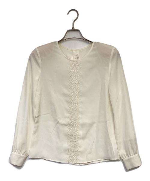 Burberry's（バーバリー）Burberry's (バーバリー) 長袖ブラウス アイボリー サイズ:7APの古着・服飾アイテム