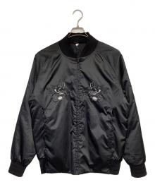 adidas（アディダス）の古着「All Blacks（オールブラックス）日本限定スカジャン」｜ブラック
