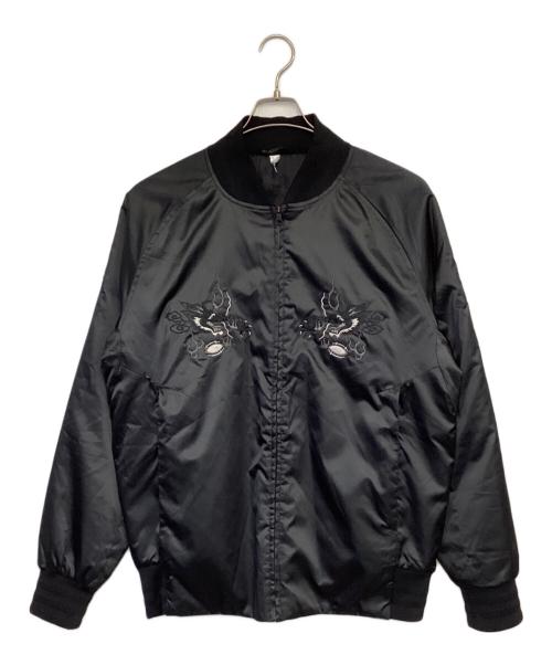 adidas（アディダス）adidas (アディダス) All Blacks（オールブラックス）日本限定スカジャン ブラック サイズ:Oの古着・服飾アイテム