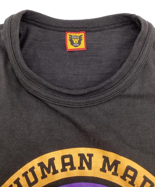 HUMAN MADE（ヒューマンメイド）HUMAN MADE (ヒューマンメイド) タイガープリント STRMCWBY 半袖カットソー ブラック サイズ:XLの古着・服飾アイテム