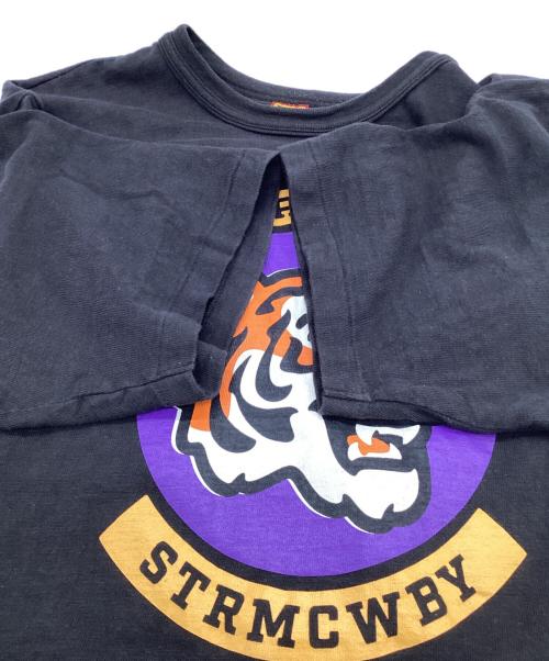 HUMAN MADE（ヒューマンメイド）HUMAN MADE (ヒューマンメイド) タイガープリント STRMCWBY 半袖カットソー ブラック サイズ:XLの古着・服飾アイテム