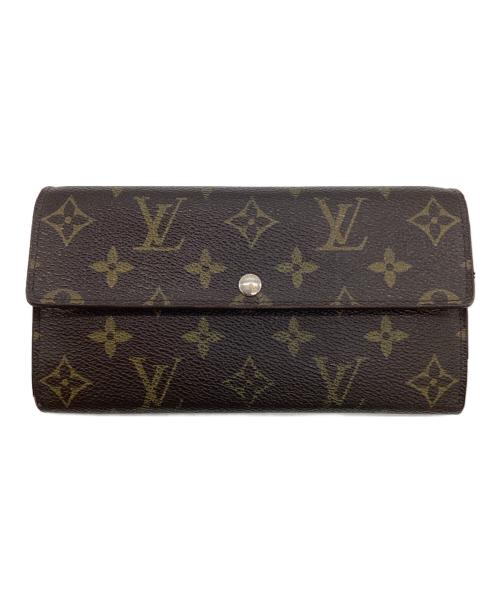 LOUIS VUITTON（ルイ ヴィトン）LOUIS VUITTON (ルイ ヴィトン) モノグラム ポルトフォイユ サラ（旧）長財布 ブラウン×ベージュの古着・服飾アイテム