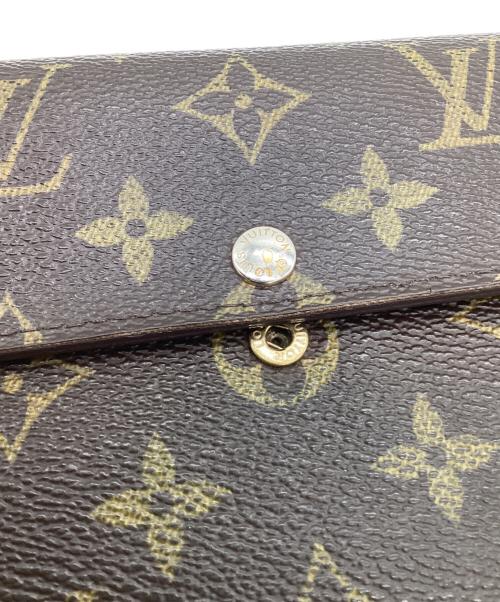 LOUIS VUITTON（ルイ ヴィトン）LOUIS VUITTON (ルイ ヴィトン) モノグラム ポルトフォイユ サラ（旧）長財布 ブラウン×ベージュの古着・服飾アイテム