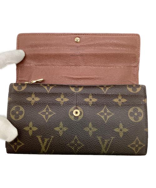 LOUIS VUITTON（ルイ ヴィトン）LOUIS VUITTON (ルイ ヴィトン) モノグラム ポルトフォイユ サラ（旧）長財布 ブラウン×ベージュの古着・服飾アイテム
