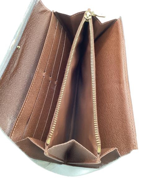 LOUIS VUITTON（ルイ ヴィトン）LOUIS VUITTON (ルイ ヴィトン) モノグラム ポルトフォイユ サラ（旧）長財布 ブラウン×ベージュの古着・服飾アイテム