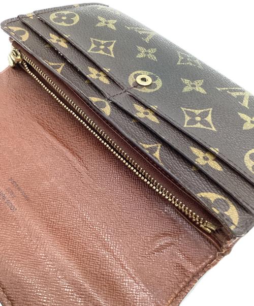 LOUIS VUITTON（ルイ ヴィトン）LOUIS VUITTON (ルイ ヴィトン) モノグラム ポルトフォイユ サラ（旧）長財布 ブラウン×ベージュの古着・服飾アイテム