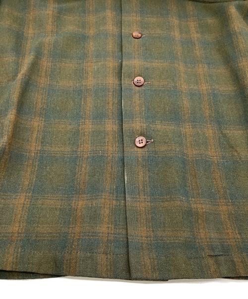 BEMIDJI WOOLEN MILLS（ベミジウールンミルズ）BEMIDJI WOOLEN MILLS (ベミジウールンミルズ) オープンカラーシャツ グリーン サイズ:-の古着・服飾アイテム