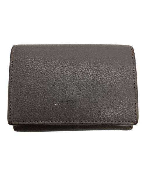 Saint Laurent Paris（サンローランパリ）Saint Laurent Paris (サンローランパリ) 三つ折りコンパクトウォレット グレージュの古着・服飾アイテム