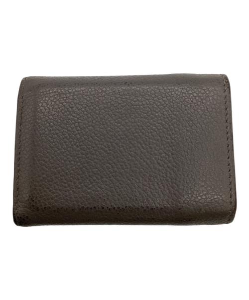 Saint Laurent Paris（サンローランパリ）Saint Laurent Paris (サンローランパリ) 三つ折りコンパクトウォレット グレージュの古着・服飾アイテム